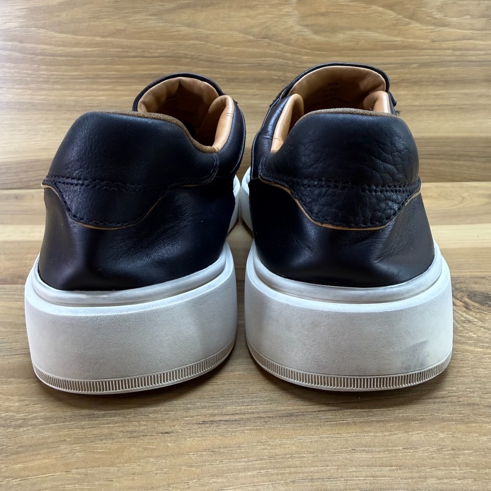 Allen Edmonds Oliver Sneakers Mens 10.5 D Black Leather Slip On Business Casual - Picture 7 of 11